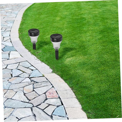 TEHAUX 2pcs Led Solar Garden Lights Solar Pathway Lights for Outdoor Garden Decor Lamps Warm Landscape for Yards