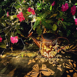 Solar Watering Can Outdoor Lights Garden Decor,Butterfly Hanging Lantern Waterproof Landscape Lights Outside | Lumora