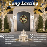 100 Counts LED Christmas Lights Outdoor - 50FT Warm White LED Christmas Lights Commercial Grade Outdoor Waterproof | Lumora
