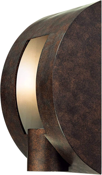 Franklin Iron Works Modern Industrial Outdoor Wall Light ADA Compliant Fixture Brown Bronze 12" Framed Slate Downlight for Exterior House Porch Patio Outside Deck Garage Yard Front Door Garden Home