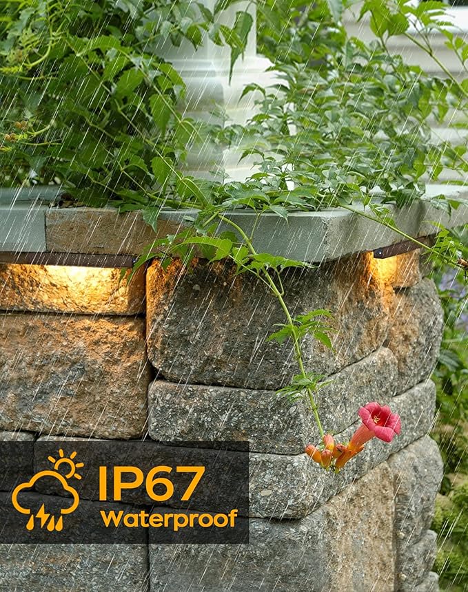 10 Pack 7 Inch Landscape Lighting, 2.5W Hardscape Step Lights 12V-36V AC/DC, Low Voltage Outdoor Step Lights | Lumora