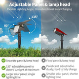 8 Pack Solar Spot Lights Outdoor, Waterproof IP65 Adjustable, 3 Lighting Modes Solar Powered Landscape Spotlights | Lumora