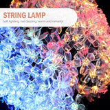 DOITOOL Solar-Powered Cherry Blossom String Lights Outdoor Flower Shape Lamp LED Multi-Color Patio Garden Festival | Lumora