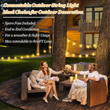 Bosceos 100ft Outdoor G50 LED Globe String Lights Dimmable Waterproof Shatterproof Light Strings with 52 Bulbs | Lumora