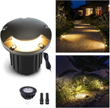 Gardenreet In Ground Well Light - Brass 12V Ip65 Waterproof Outdoor Landscape Lighting, Low Voltage LED In-Grade | Lumora
