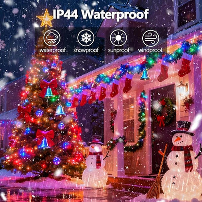 2026 New Voice Control 88ft 240LED Smart Christmas String Lights Outdoor/Indoor | String Lights with Remote, 12Modes, 7Voice Commands & Timers, Christmas Twinkle Light for Xmas Tree Decor (Multicolor)