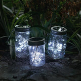 Decorman Solar Mason Jar Lid Lights, 6 Pack 20 LED Waterproof String Fairy Star Firefly Jar Lids Lights for Patio | Lumora