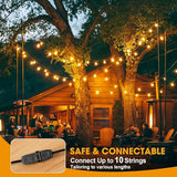 100FT LED Outdoor String Lights, Commercial Grade Patio Lights with 30+2 Shatterproof S14 Edison Vintage Bulb for | Lumora