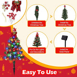 Brightever Solar Christmas Tree Lights Outdoor Waterproof, 68LED Christmas Outside Decor Solar Powered with 8 | Lumora