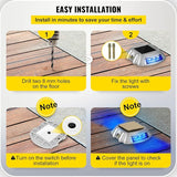 VEVOR Driveway Lights 24-Pack, Solar Driveway Lights with Switch Button, Solar Deck Lights Waterproof, Wireless | Lumora