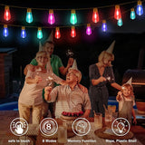 (New) Outdoor String Lights, 24FT 20 LED Bulbs Shatterproof Patio Lights, IP65 Waterproof 8 Light Modes Plug-in | Lumora