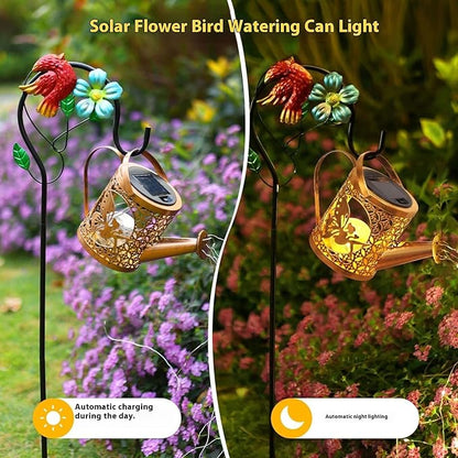 Solar Energy Watering Can Lamp Design Automatic Night Lighting Iron Garden Decoration for Lawns Pathway Solar Energy Garden Light