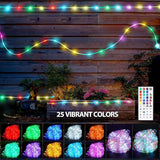 132ft LED Rope Lights Outdoor String Lights Plug in, 400 LED Warm White & Color Changing Waterproof Christmas | Lumora
