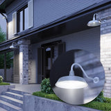 17in. Galvanized Finish Outdoor Gooseneck Barn Light Fixture with 22in. Long Extension Arm - Wall Sconce Farmhouse | Lumora