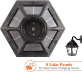 Gama Sonic Polaris Double Head Lamp Post (177B50002), Black Finish - Outdoor Path Light | Lumora