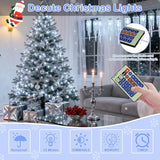 Decute 300Led 99FT Silver Wire Christmas Fairy String Lights Dimmable with Remote Control Starry Lights with UL | Lumora