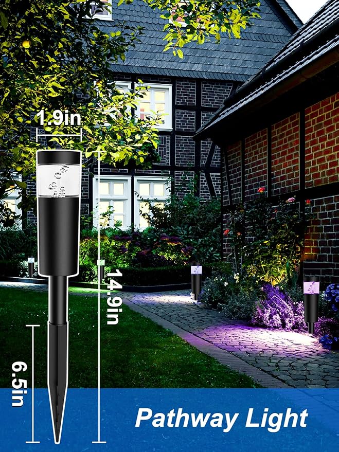 5W RGBW Low Voltage Landscape Pathway Lights with Connectors 12V Outdoor Color Changing Landscape Lighting LED | Lumora