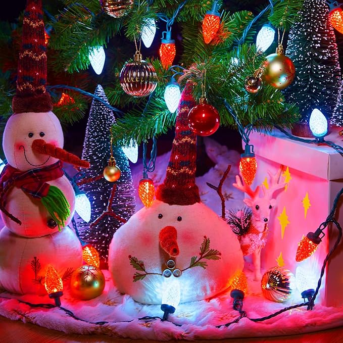 Brightown C9 LED Christmas Lights Outdoor, 66 ft 100 LED Strawberry String Lights, Waterproof Commercial Grade | Lumora