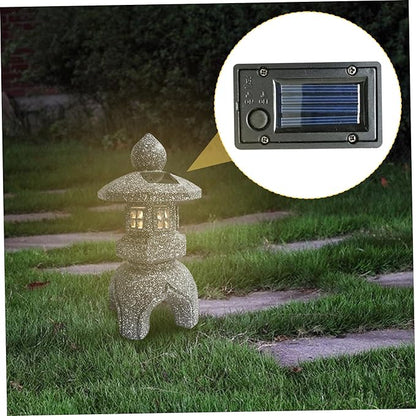 Solar Batteries for Outdoor Solar Lights 2Pcs Waterproof Battery Box Replacement Solar Light Parts 2.8x1.6'' Solar Lantern Replacement Top with Light Sensor DIY Garden Solar Light Kit