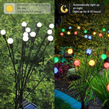 HomeBeyond Firefly Garden Decor Lights, 32 LEDs Firefly Solar Light Outdoor Waterproof, 4 Pack 8 Heads Multicolor | Lumora