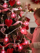 50Ft Valentine's Day Outdoor String Lights, G40 Valentines Day Decorations Lights with 27 LED Pink Shatterproof | Lumora