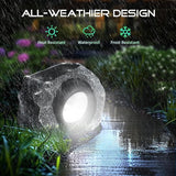 Solar Rock Lights Outdoor, Angle Adjustable Solar Lights Outdoor Waterproof, LED Solar Garden Lights, Auto On/Off | Lumora