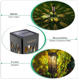 TomCare Solar Lights Outdoor Flickering Flame Solar Lantern with Upgraded Bright Solar Pathway Lights | Lumora