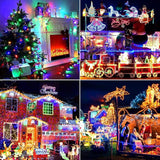 170FT 500LEDs Christmas Lights Outdoor Indoor String Lights 8 Modes Memory Function for Christmas Tree Party | Lumora