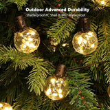 Outdoor String Lights, 25ft 20 LED Bulbs Hanging Patio Lights Dimmable with Timer & Remote, Globe Bulb Shatterproof | Lumora