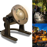 Underwater Light 172 - Solid Brass Underwater Pond Lights LED Submersible Waterfall Pool Pond Fountain Lighting | Lumora