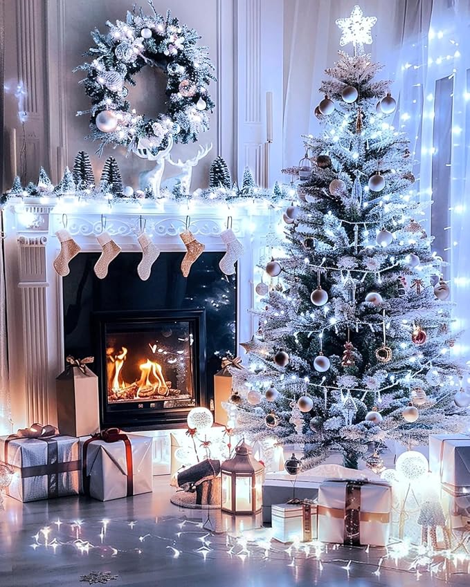 120FT 380 LED Christmas String Lights, 8 Modes Plug in Fairy Lights Connectable, Timer & Memory, Indoor Outdoor | Lumora