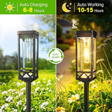 KOOPER Taller Solar Pathway Lights Outdoor, 2 Pack Upgraded Brighter Solar Garden Lights Solar Powered, Up To 15 | Lumora