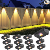 VOLISUN Solar Fence Lights, Fence Lights Solar Powered, IP65 Waterproof LED, RGB Color - Outdoor Path Light | Lumora