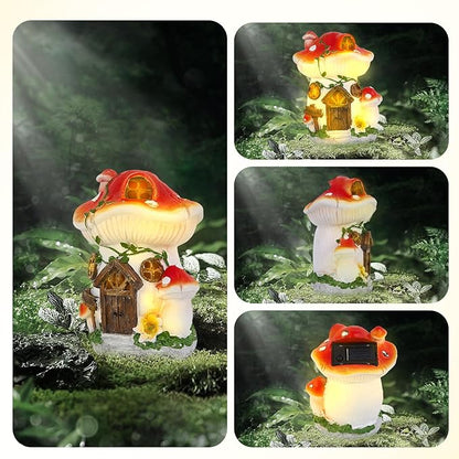 Solar Statue Lights of Adorable and Radiant Owl-Outdoor Decoration Figurines for Lawn,Patio Accessories, Yard Decor,Unique Gifts for Women Mom Grandma or Homewarming
