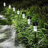 10pcs Waterproof Solar LED Landscape Path Lights Ground Stake, White Light Outdoor Garden Lawn Road Lighting for | Lumora