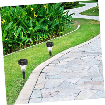 TEHAUX 2pcs Led Solar Garden Lights Solar Pathway Lights for Outdoor Garden Decor Lamps Warm Landscape for Yards