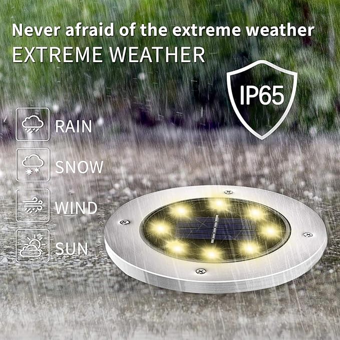INCX Solar Lights Outdoor Waterproof,16 Pack Solor Ground Light for Outside, Solar Garden Lights Landscape Lighting | Lumora