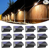 Bridika Solar Fence Lights Warm White & White, Solar Outdoor Wall Lights, Fence Solar Lights Outdoor Waterproof for | Lumora
