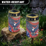 Solar Lights Outdoor,Eagle American Flag Waterproof Solar Pathway Lights, Auto On/Off Solar Garden Lights for Your | Lumora