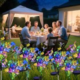 Solar Garden Lights Outdoor Waterproof Solar Lights 2 Pack with New Upgraded 40 LED 18 Butterfly Outdoor Lights for | Lumora