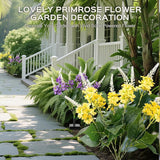 2 Pack Solar Garden Lights Outdoor, 2 Lighting Modes Warm White LED Waterproof Solar Powered Primrose Flowers | Lumora