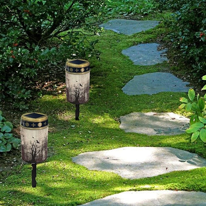 Halloween Branches Solar Garden Lights Outdoor Waterproof Halloween Decor Pathway Lights Solar Powered,Solar Stake Lights for Yard Patio Driveway Lights Outdoor Landscape Lighting