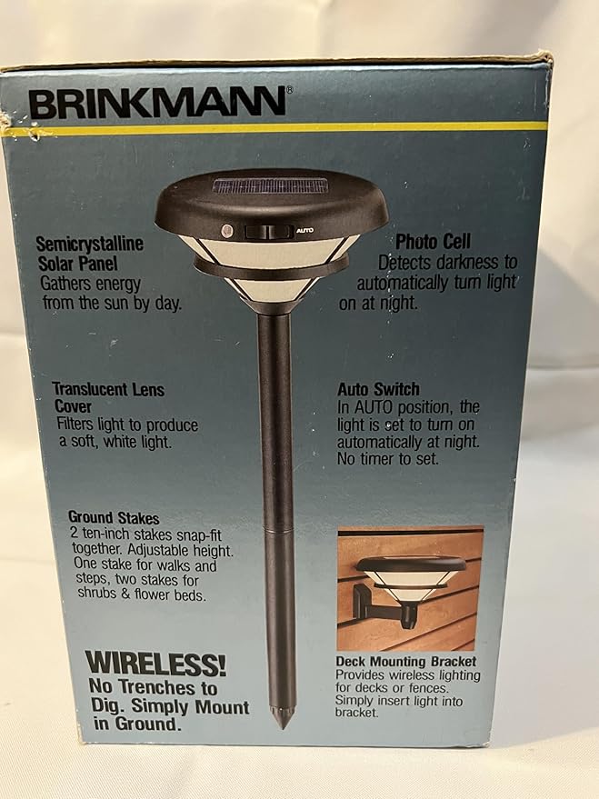 Brinkmann Solar Max Model SL-1 Tier-Style Garden Light