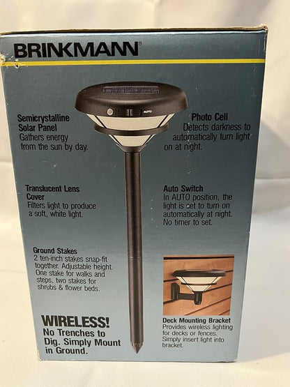 Brinkmann Solar Max Model SL-1 Tier-Style Garden Light