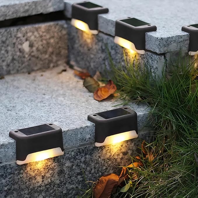 Fohil 16 Pack Solar Fence Lights Outdoor, Solar Step Lights LED Waterproof Patio Decor Solar Powered Deck Light for | Lumora