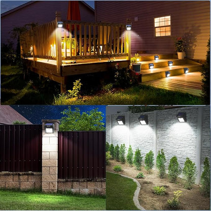 28 LEDs Solar Lights Outdoor, Motion Sensor Wireless Waterproof Security Wall Lights, Solar Light for Outdoor, Front Door, Back Yard, Garage, Porch by Luposwiten [4 PACK]
