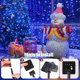 12 Pcs Solar String Lights Solar Mini Teeny Tiny Fairy Firefly Twinkle Light Waterproof 16ft 50 LEDs Garden String | Lumora