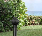 Solus Nautical Outdoor Post Top Light – Bollard Fixture for 3" Pole with LED Bulb, Black or White Finish | Lumora