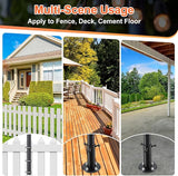 String Light Poles for Outside, 11FT Outdoor String Light Pole Heavy Duty Metal Lights Pole Stand with Flange Base | Lumora
