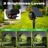 nipify 6 Pack Solar Spot Lights Outdoor Waterproof with 3 Modes, Solar Spotlight Light for Outside Yard Landscape | Lumora